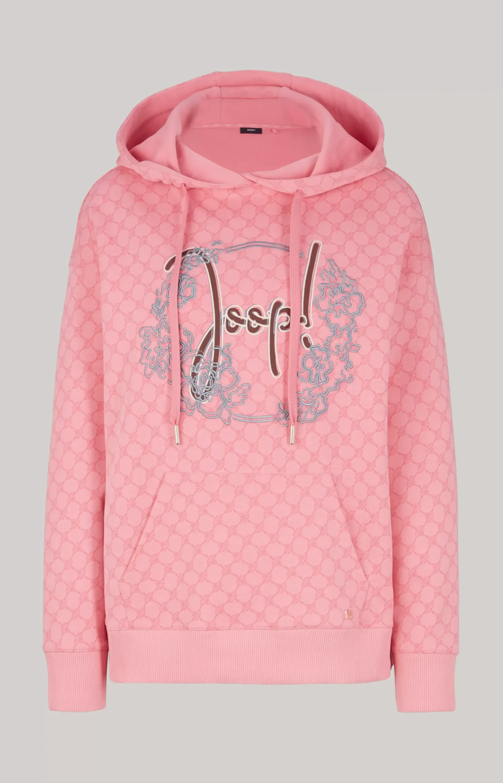 Hoodie in Pink, Patterned
