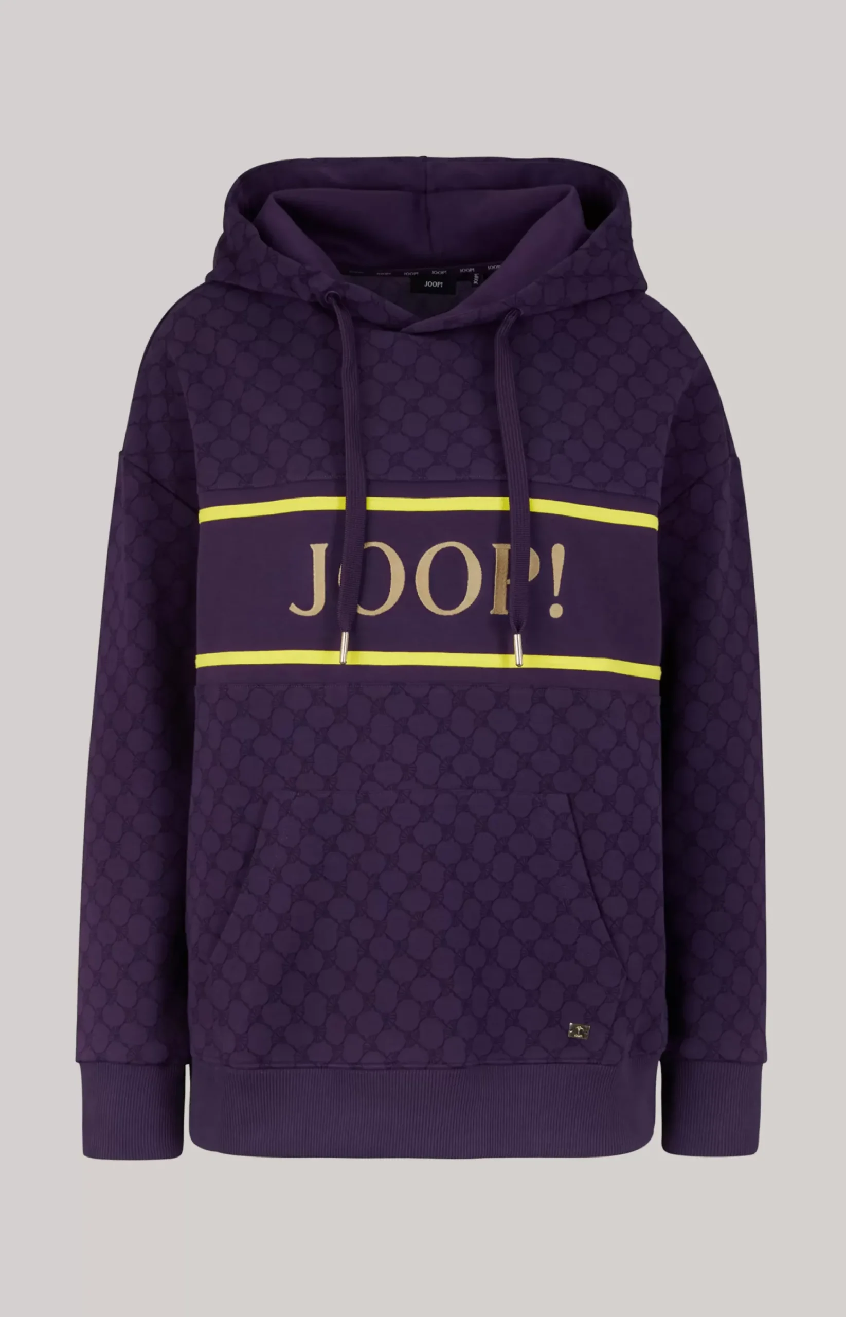 Hoodie in Purple, Patterned