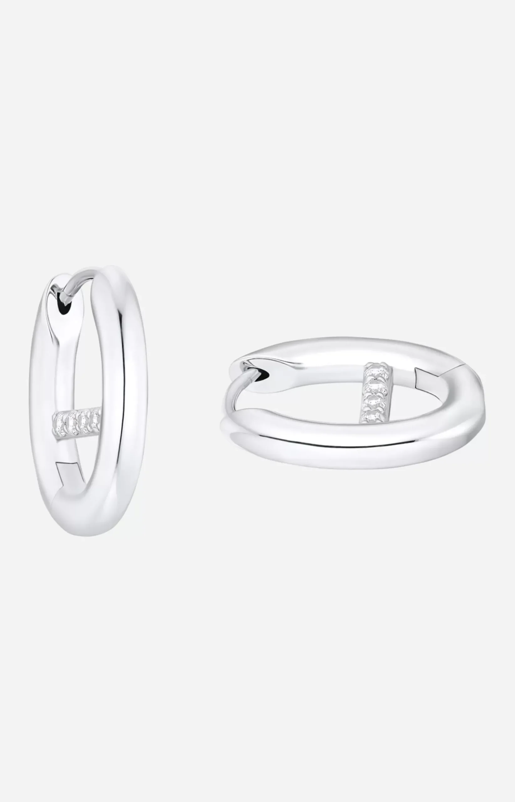 Hoop Earrings in Silver