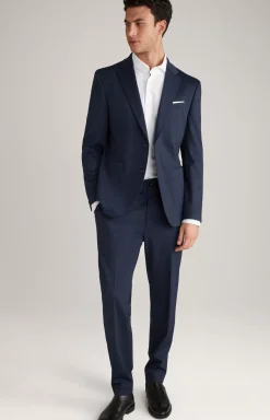 Hustle Jersey Jacket in a Navy Pattern