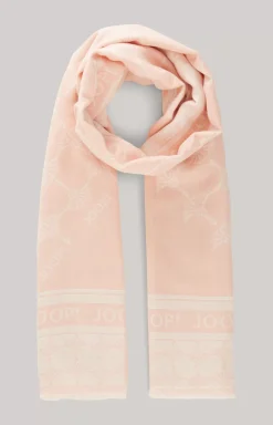 Jacquard Scarf in Pastel Pink
