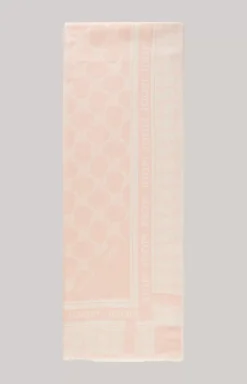 Jacquard Scarf in Pastel Pink