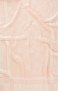 Jacquard Scarf in Pastel Pink