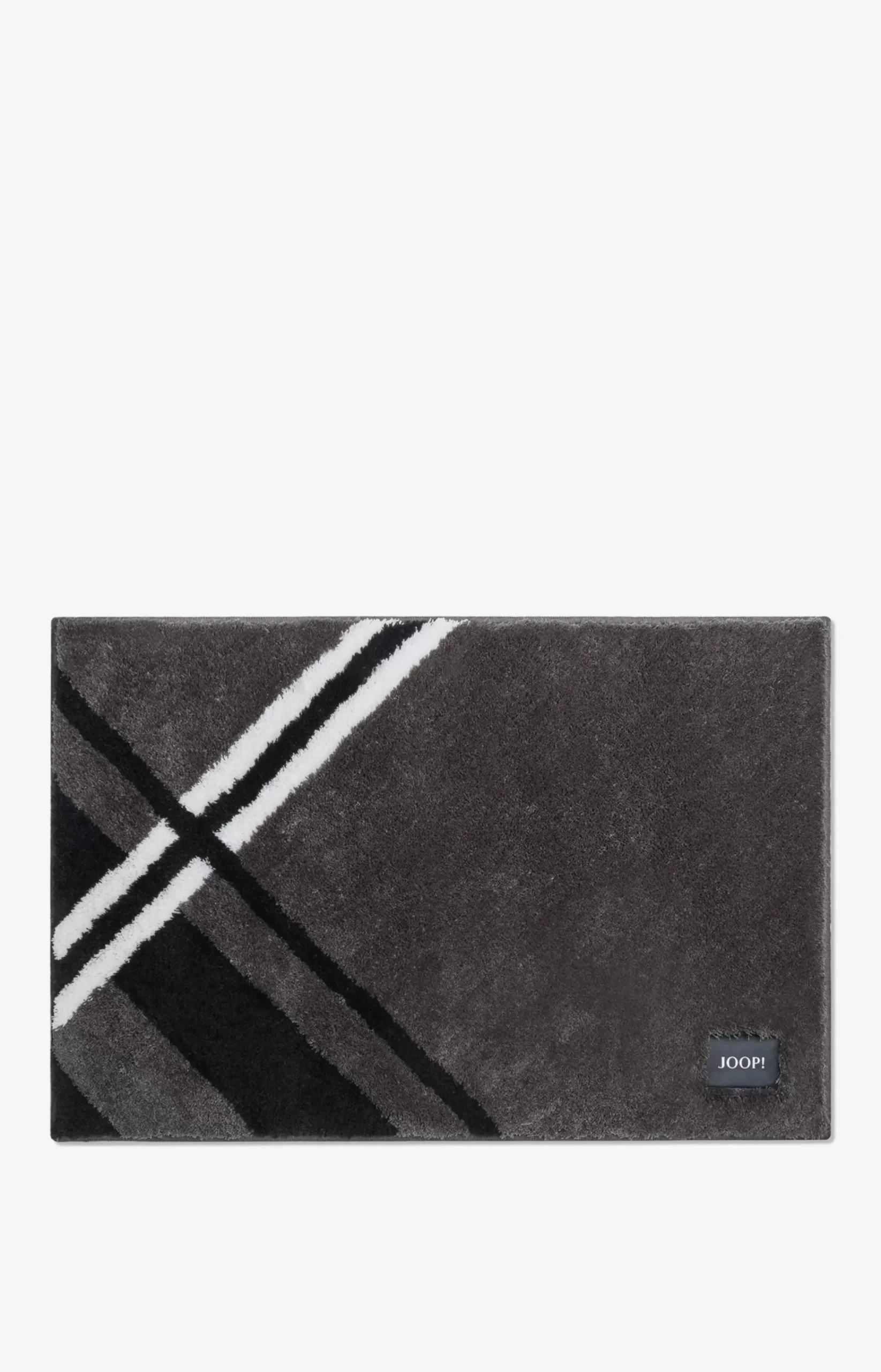 JOOP! CHECKS bath mat in pebble, 60 x 90 cm