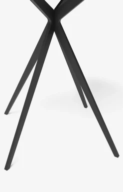 JOOP! CURVES side table with marble ceramic top, 45 x 52 cm in black