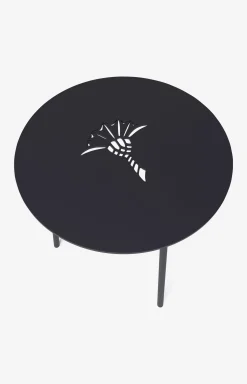 JOOP! EMBOSS side table, 40 x 42 cm in midnight blue