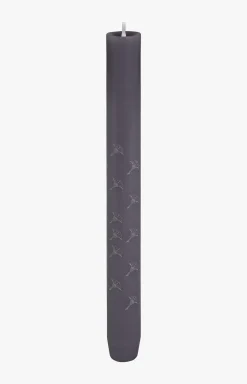 JOOP! FADED CORNFLOWER Dinner Candles in Graphite, Set of 4