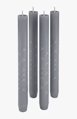 JOOP! FADED CORNFLOWER slate candle set of 4