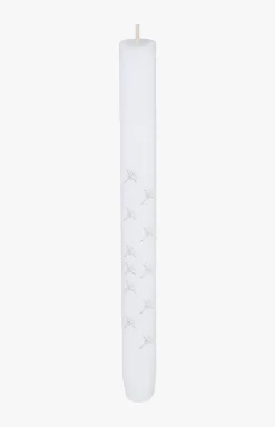 JOOP! FADED CORNFLOWER Stick Candles in White, Set of 4
