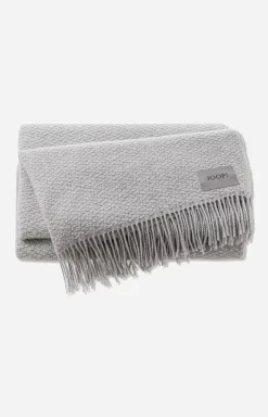 JOOP! FINE WOVEN Silver Throw