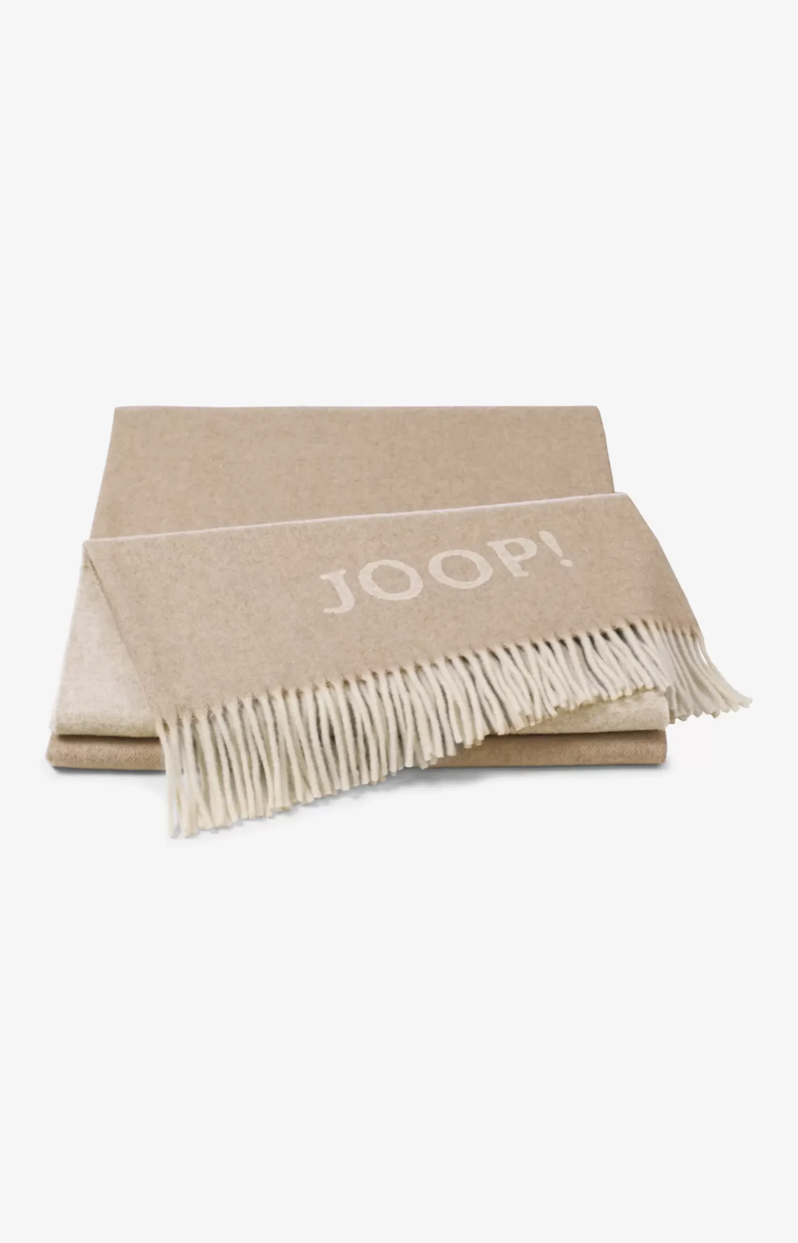 JOOP! FINE-DOUBLEFACE throw in cream/nature