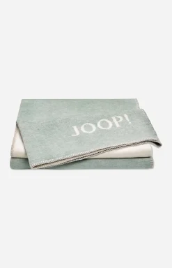 JOOP! MELANGE-DOUBLEFACE throw in jade/nature