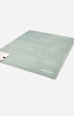 JOOP! MELANGE-DOUBLEFACE throw in jade/nature