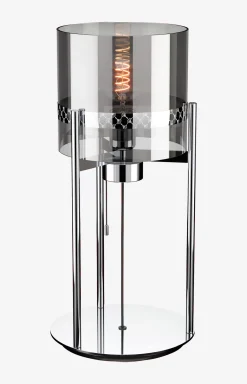 JOOP! ROUND LIGHTS CHROME table lamp, fumé glass/chrome