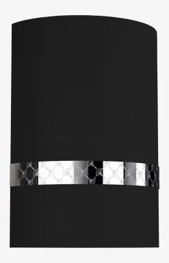 JOOP! ROUND LIGHTS CHROME round wall light, black/chrome