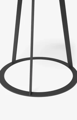JOOP! ROUND side table with smoked oak plate, 45 x 47 cm in anthracite