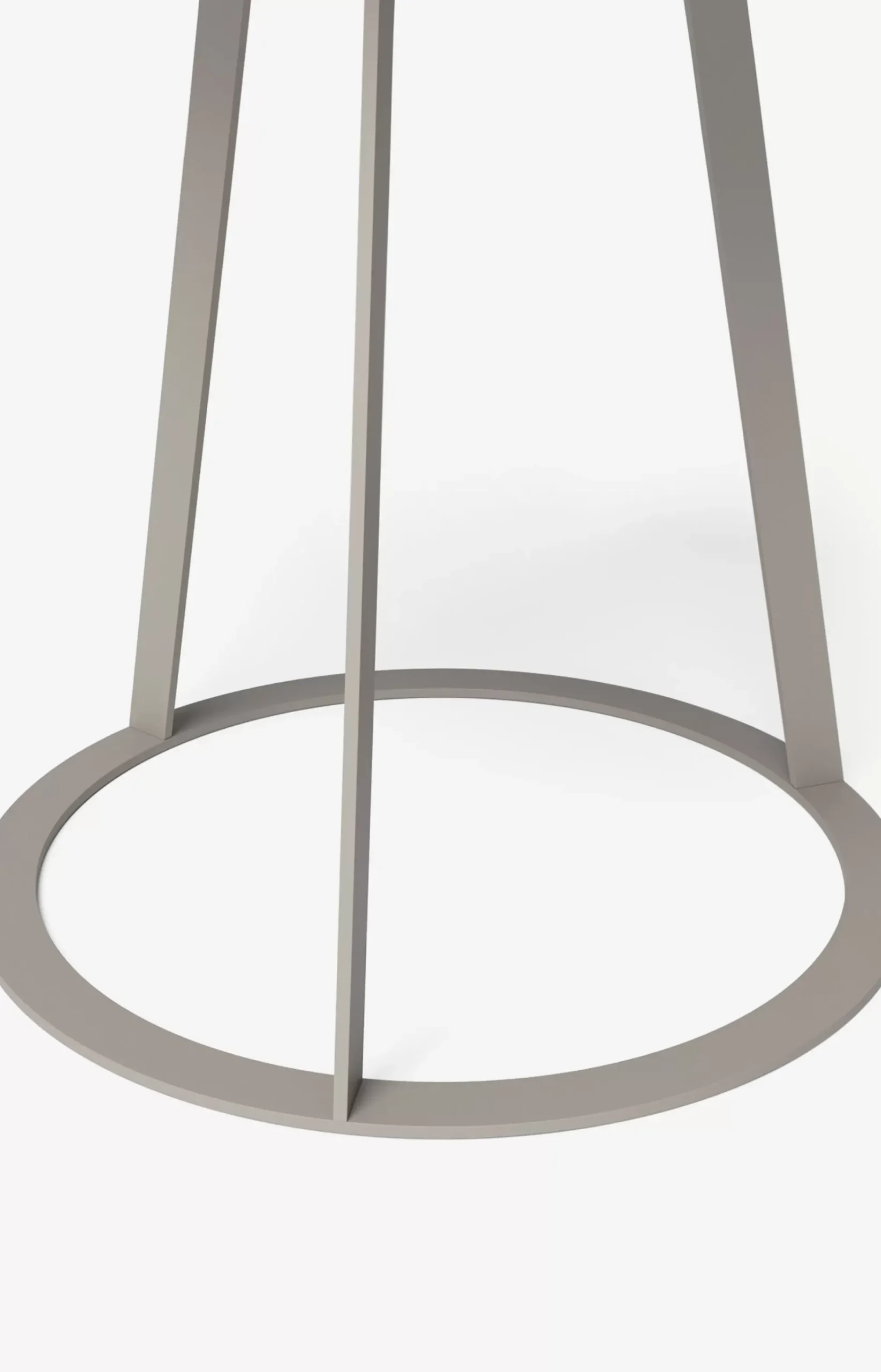 JOOP! ROUND side table with painted wood fibre plate, 45 x 47 cm in taupe