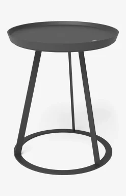 JOOP! ROUND side table with painted wood fibre plate, 45 x 47 cm in anthracite