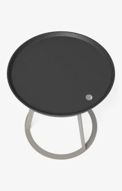 JOOP! ROUND with smoked oak plate, 45 x 47 cm in taupe/anthracite