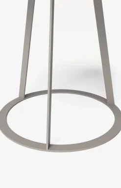 JOOP! ROUND with smoked oak plate, 45 x 47 cm in taupe/anthracite