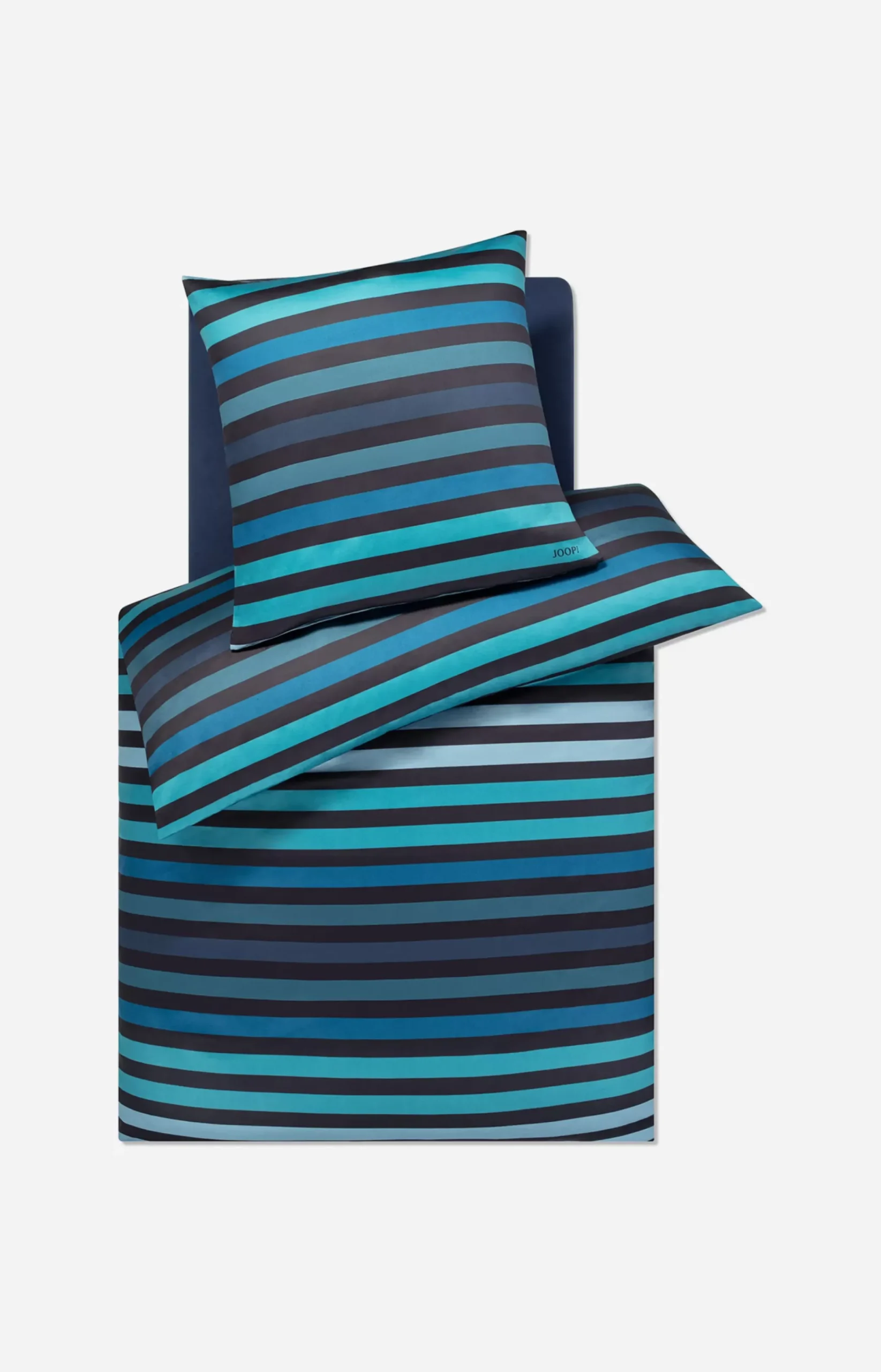 JOOP! TONE bedlinen in aqua stripe