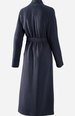 JOOP! UNI-PIQUÉ Bathrobe for Women in Navy