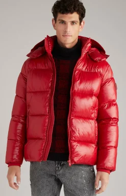 Joshas Quilted Jacket in Red