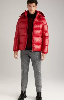 Joshas Quilted Jacket in Red