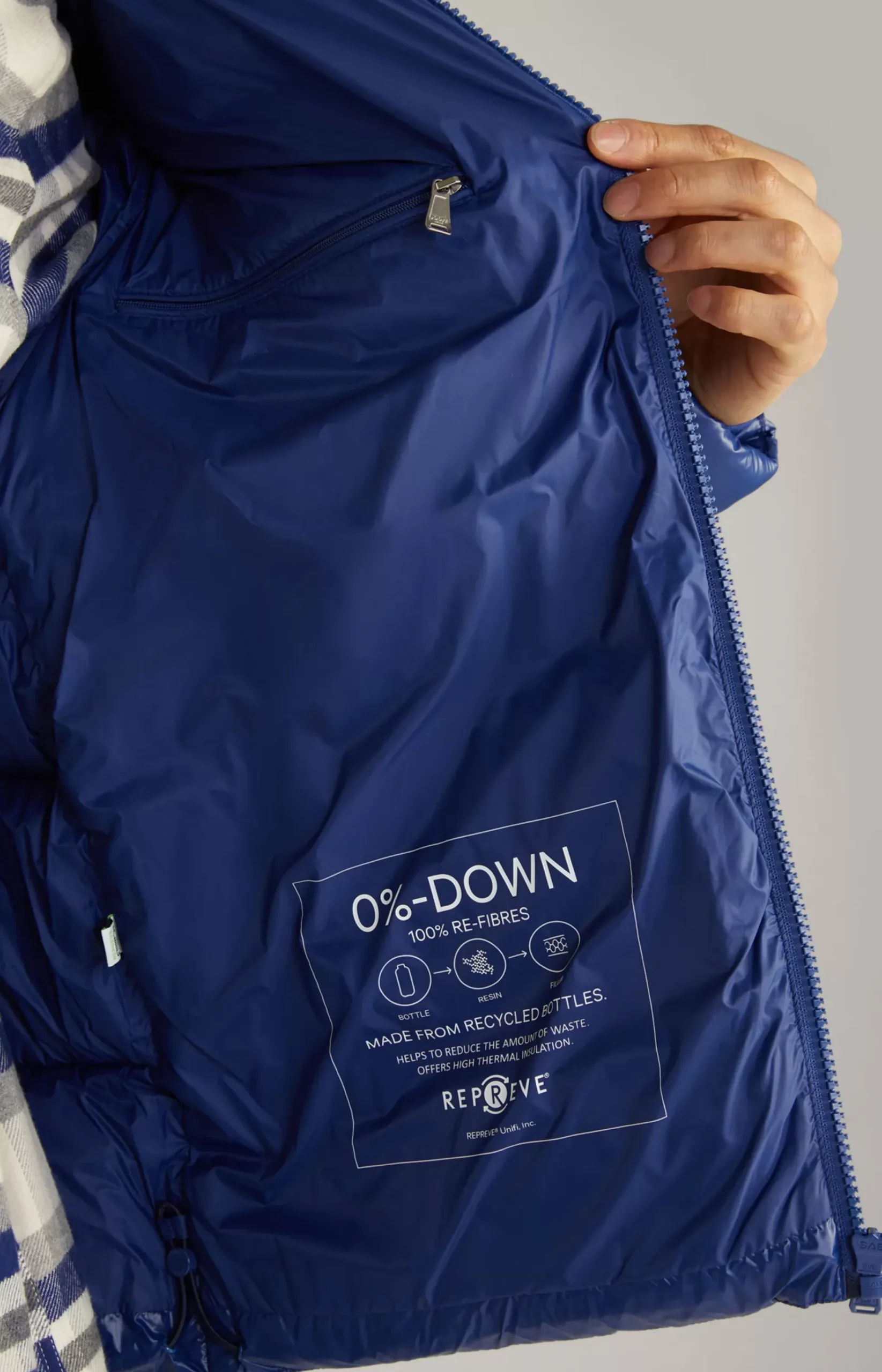 Joshas Quilted Jacket in Blue