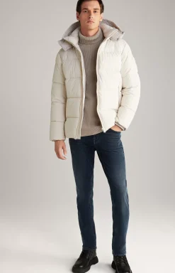 Joshas Quilted Jacket in Off-white