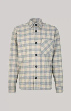 Kalan Flannel Shirt in a Grey/Beige Pattern