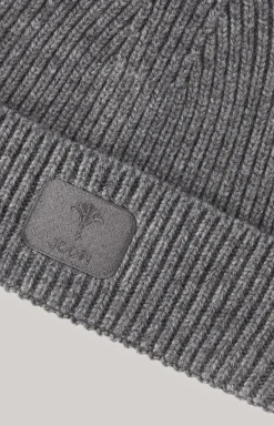 Knitted Beanie in Grey