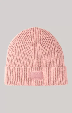 Knitted Beanie in Pink