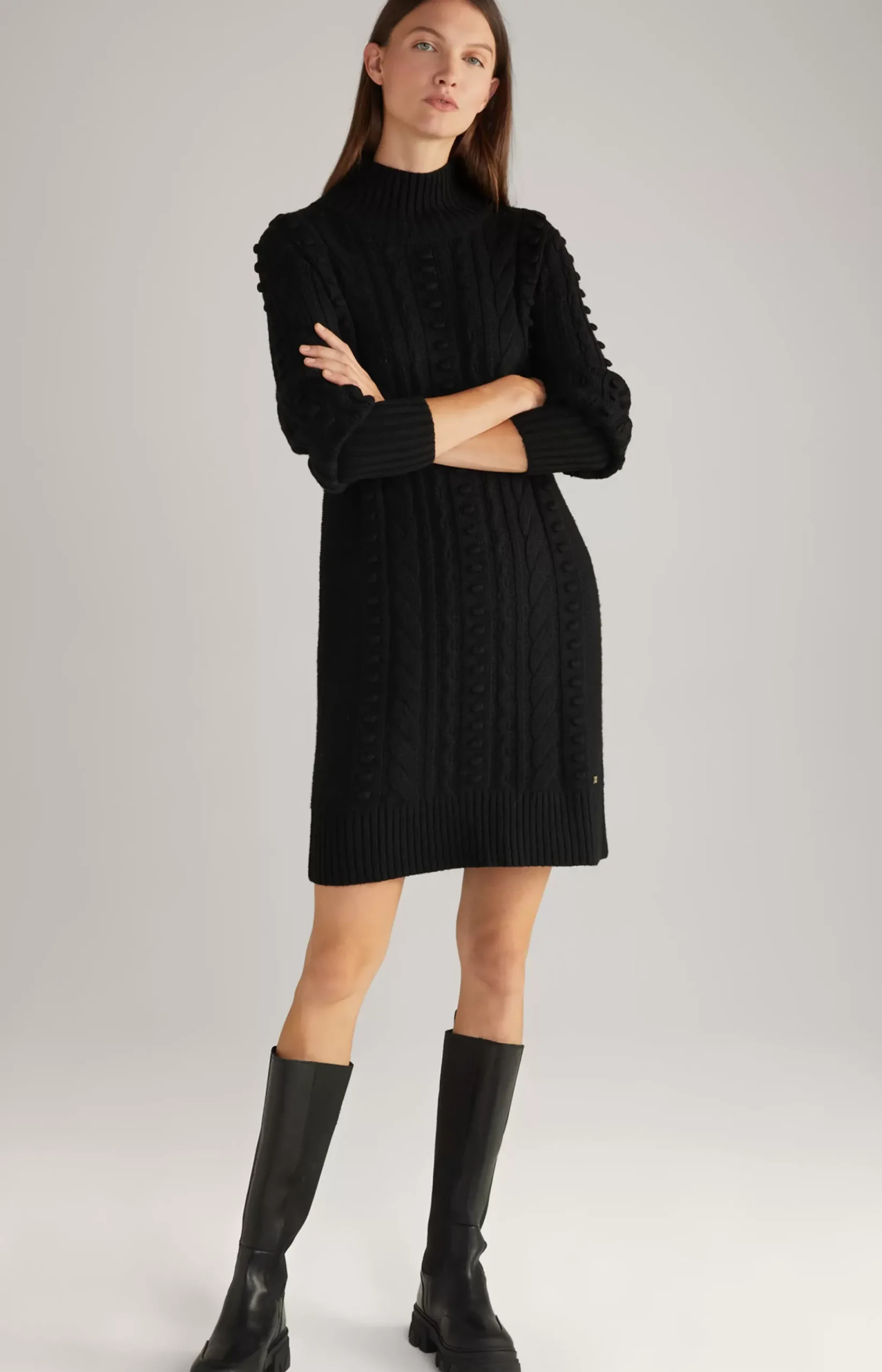 Knitted Dress in Black