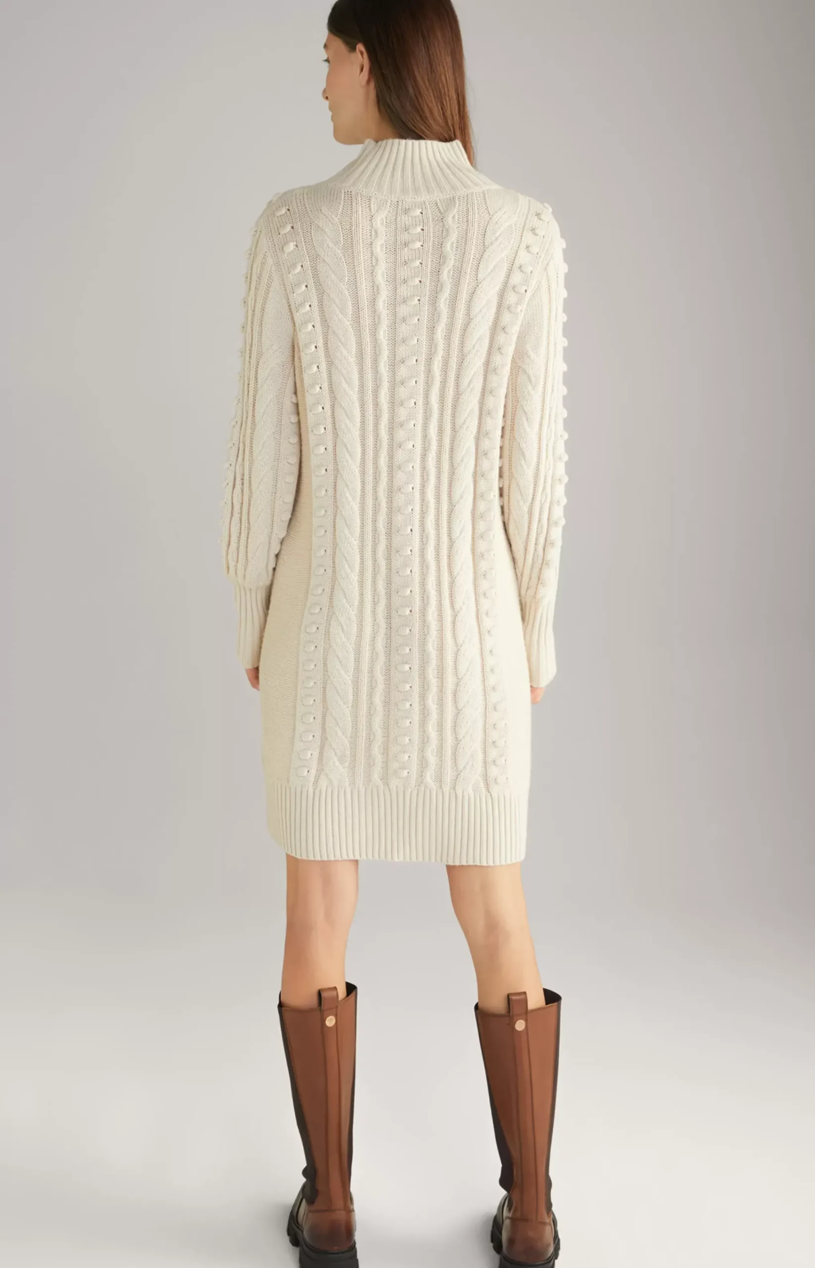 Knitted Dress in Off-White