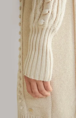 Knitted Dress in Off-White