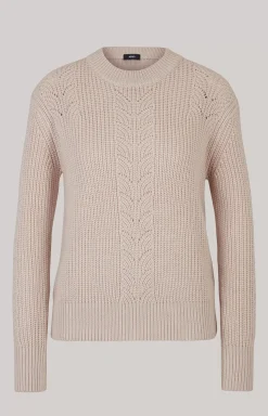 Knitted Pullover in Champagne