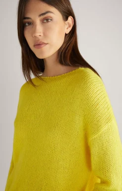 Knitted Pullover in Yellow