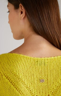 Knitted Pullover in Yellow