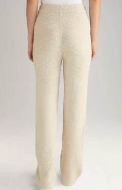 Knitted Trousers in Beige