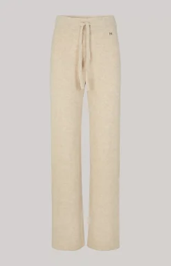 Knitted Trousers in Beige