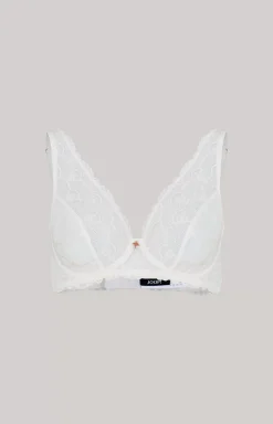 Lace bra in Ecru/Blush-Rosé