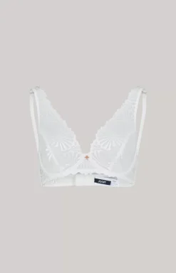 Lace bra in White