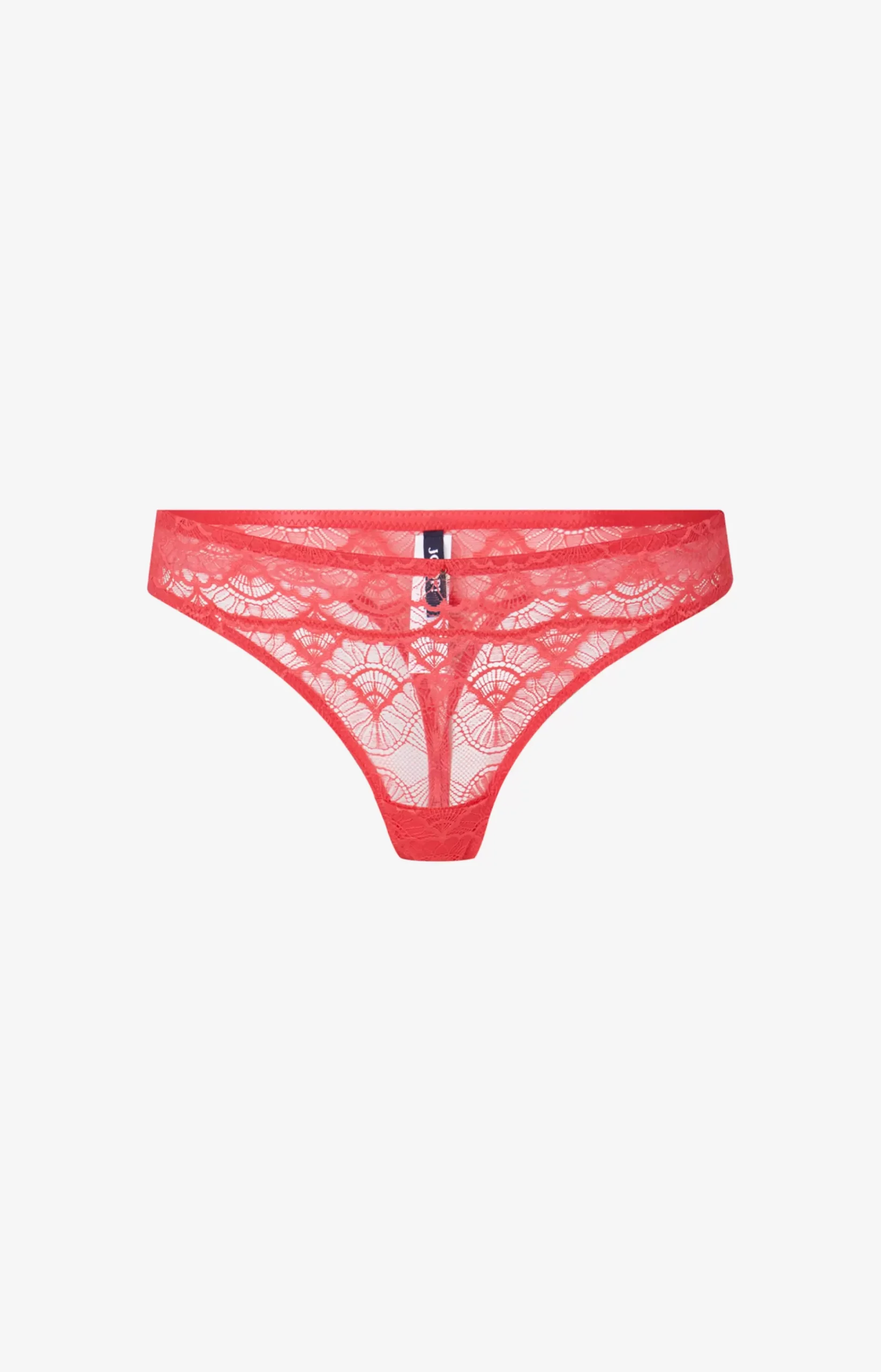 Lace thong in red