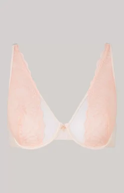 Lace Underwire Bra in Apricot/Blush
