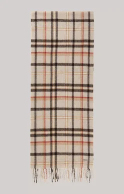 Lamazi Scarf in a Beige/Red Pattern