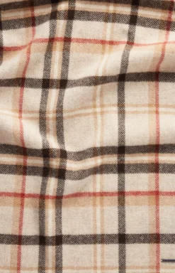 Lamazi Scarf in a Beige/Red Pattern