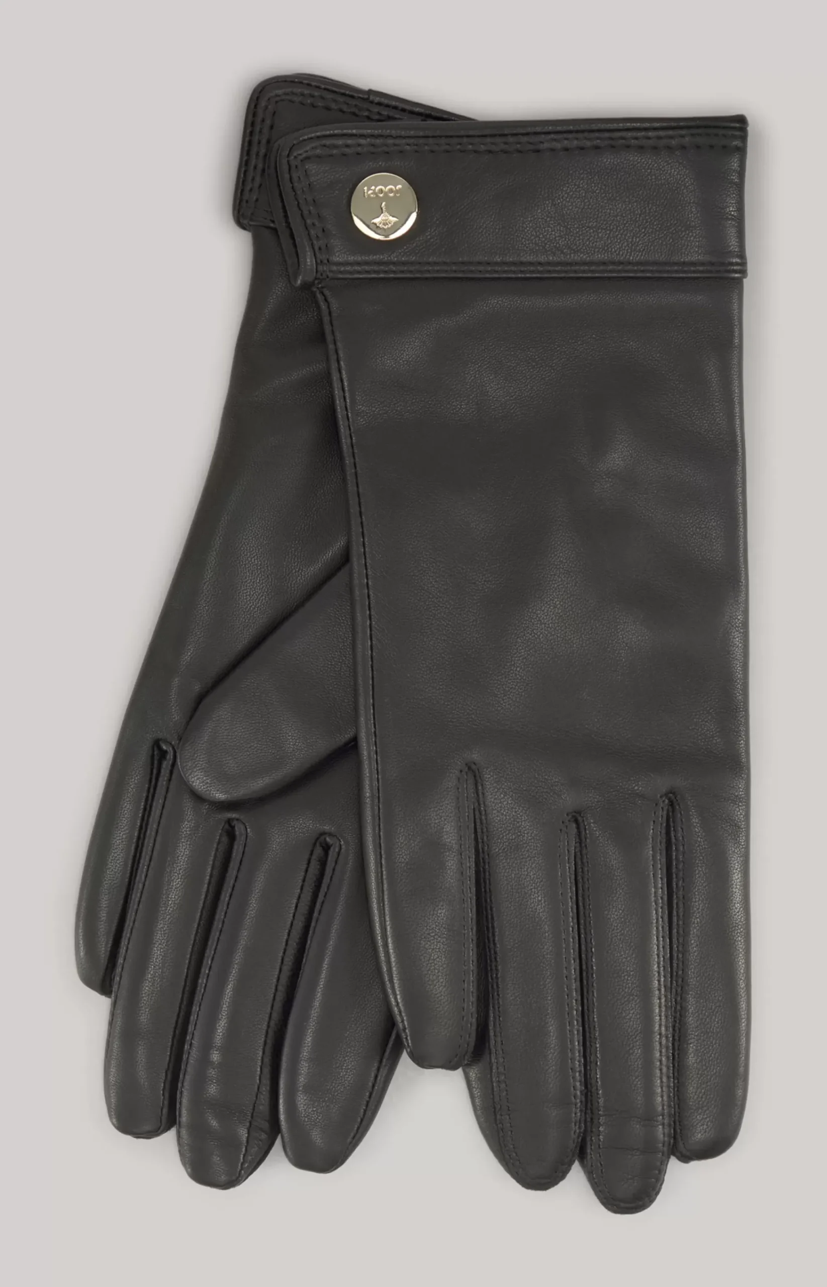 Lamb Nappa Leather Gloves in Black