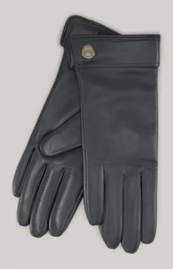 Lamb Nappa Leather Gloves in Navy