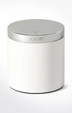 Large Chromeline storage box, silver/white